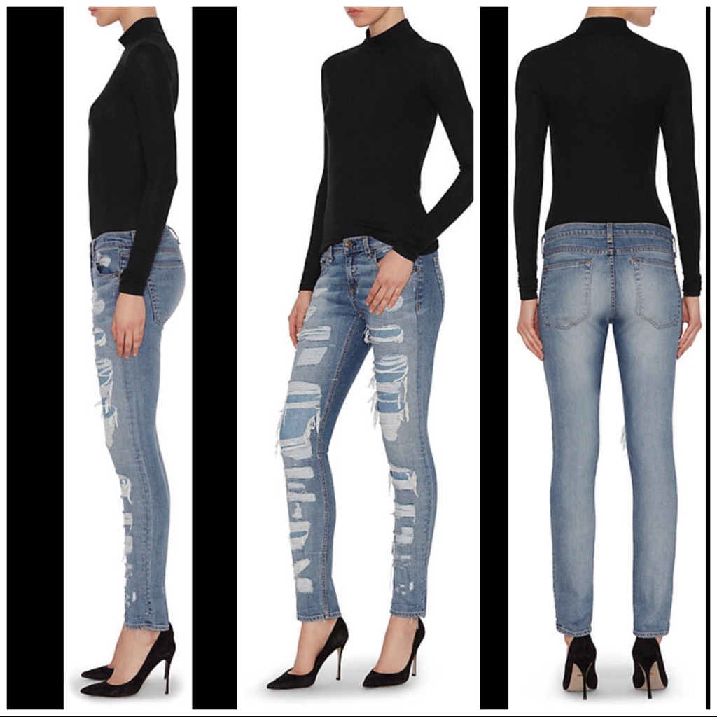 Distressed Dre Jeans By Rag & Bone Size 28